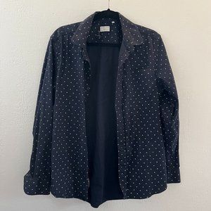 7 Diamonds Blue Woven button down dress shirt size Medium